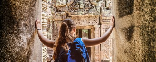 Preah-Khan-temple-in-Angkor-bas-reliefs-mysterious-ruins-Siem-Reap-Cambodia