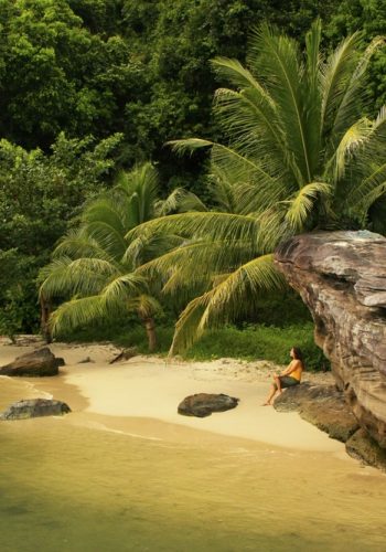 Small beach at Ream National Park Cambodia Southeast Asia