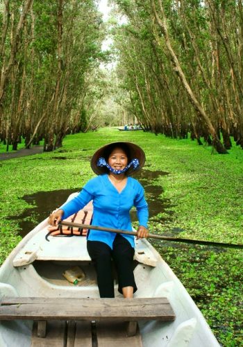 Tra Su indigo forest eco tourist area at Mekong Delta Vietnam