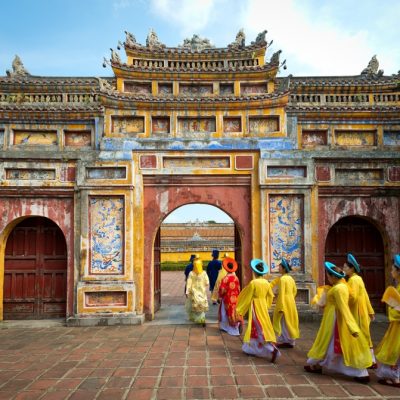 archway Imperial City of Hue Vietnam