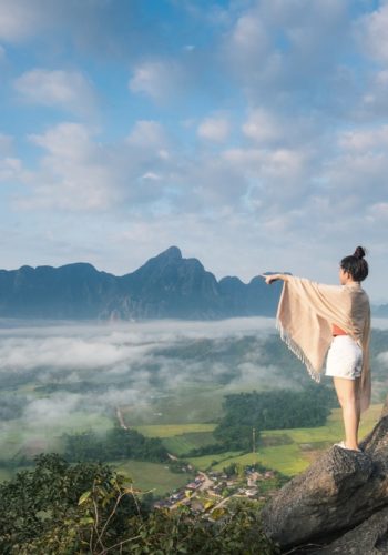 high mountain in Vang-Vieng Laos