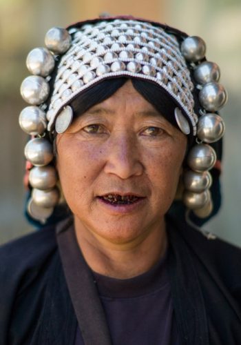 traditional-headdress-in-Ahka-hill-tribe-in-Kengtung-Myanmar